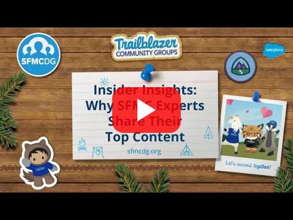 Insider Insights: Why SFMC Experts Share Their Top Content